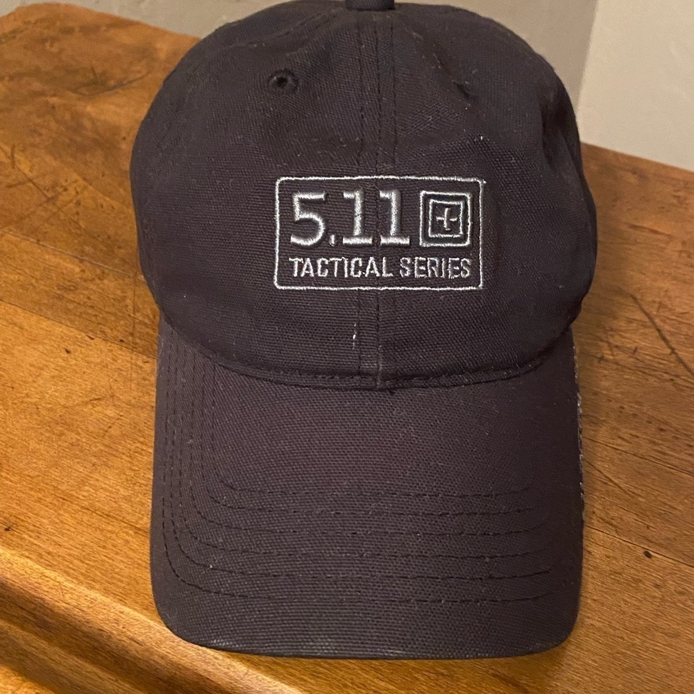 5.11 Tactical Mens Black Hat Cap Strap back Adjustable Sz OS